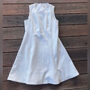 Parker White Sleeveless Fit & Flare Dress | Minimal Chic
